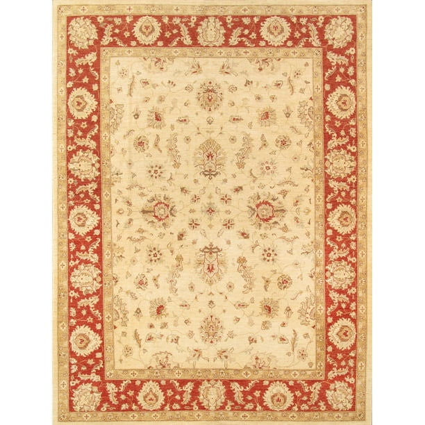 Pasargad Home Sultanabad Collection Hand-Knotted Lamb's Wool Area Rug 8' 0 X 9'11 